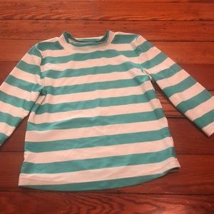 Girls bathing suit top/rash guard 3/4 length sleev